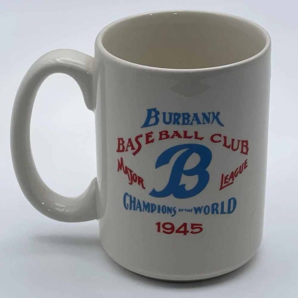 1993 Warner Bros Yosemite Sam Burbank Sluggers Baseball Mug Looney Tunes